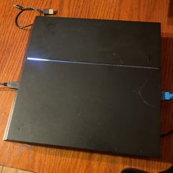 PS4 with a TV and games
