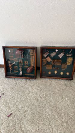 Sports memorabilia wall art