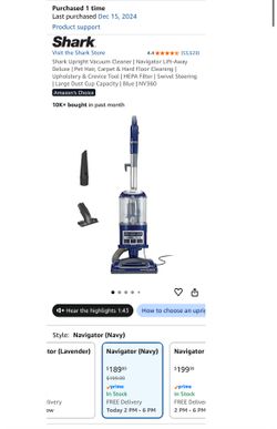 Shark Upright Vacuum Cleaner