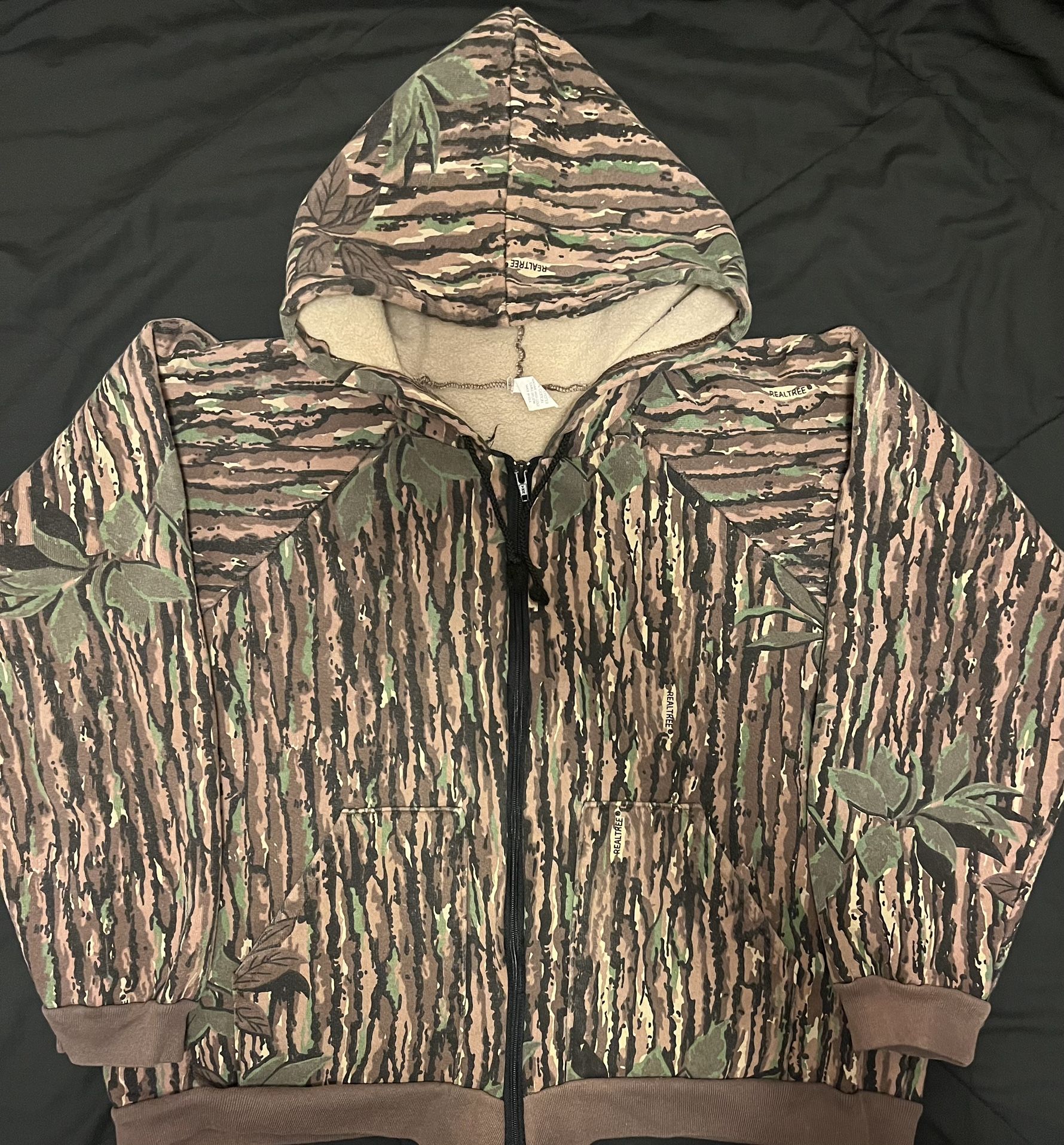 Vintage REALTREE Camo Zip Up Hoodie