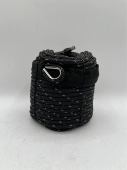 1/4" x 100' Double Braid Nylon Anchor Line with Stainless Steel Thimble, Black/white