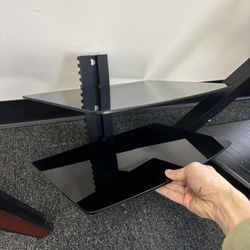 FITUEYES 2 Tiers Floating Shelves for Wall Under TV DVD Shelf Wall Mount (new in box) $15 each