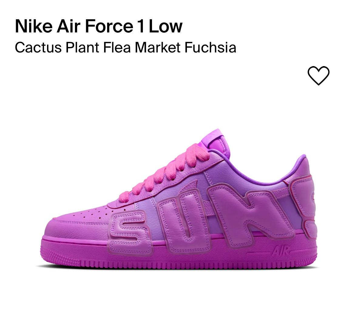 Nike Air Force 1 Low Cactus Plant Flea Market Fuchsia