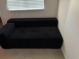 Black boneless couch