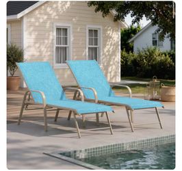 Pool lounge chairs set of 2