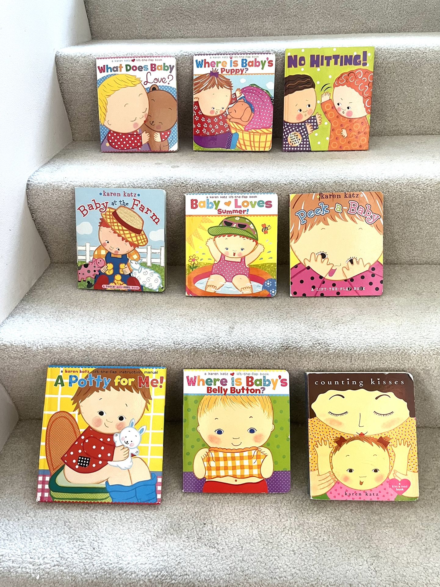 Lot Of Karen Katz Baby Board Books ($20 For All)