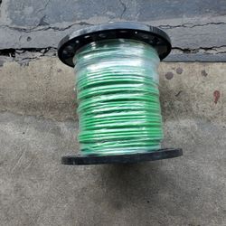 #6 Green Copper Wire.