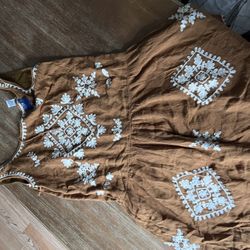 Boho Dress Shirt L