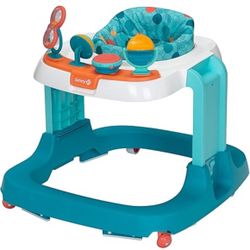 Safety 1st Ready, Set, Walk Dx Developmental Baby Walker with Wheels, Baby Toys, Spotlight Teal