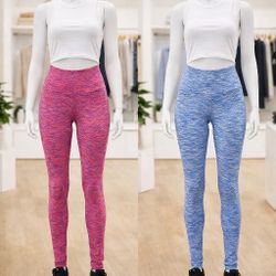 Space-Dye High-Waisted Leggings (Set of 3)