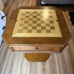 Solid Wood Chess Table