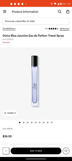 D&G New Fragrance Blue Jasmine