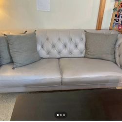 Gray Leather Couch Z Gallerie