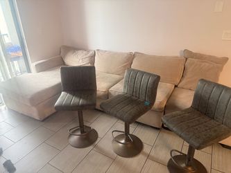 Set of 3 swivel bar stool