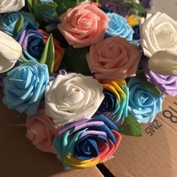 Flower,roses,tulip, Decoration Style Pens. All Hand Crafted In Various Colors 