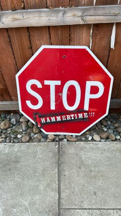 RETIRE STREET SIGN 30x30” $25