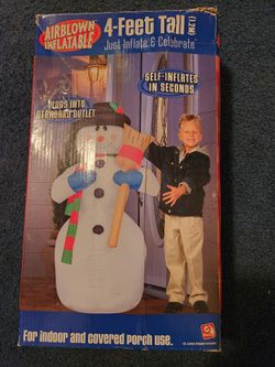 4 Foot Inflatable Snowman