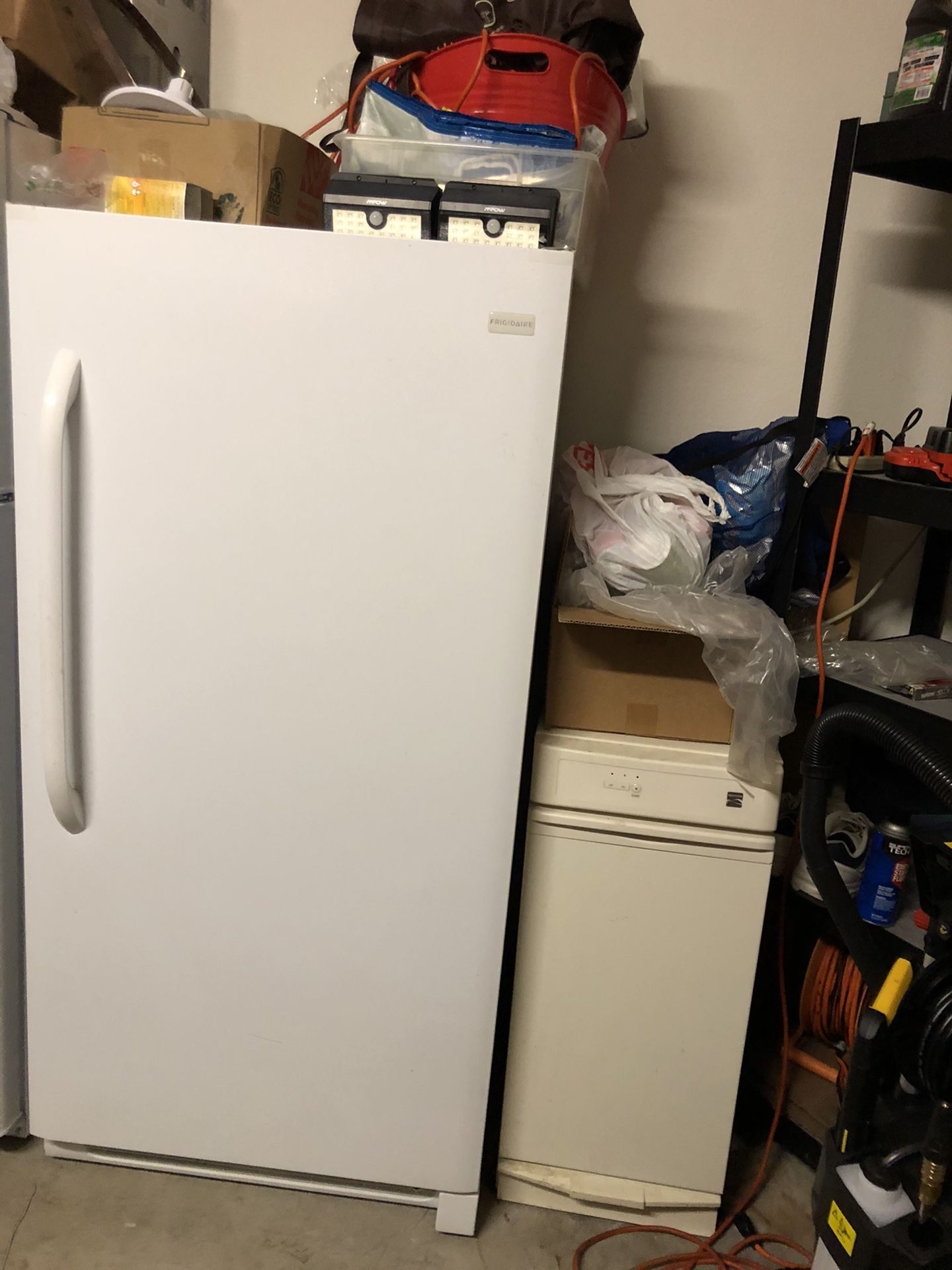 White Frigidaire Upright Freezer