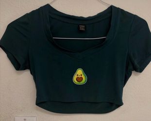 Womens avocado crop top