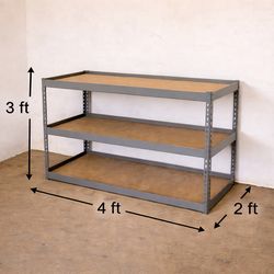 Heavy Duty 3ft Storage Shelf – $30