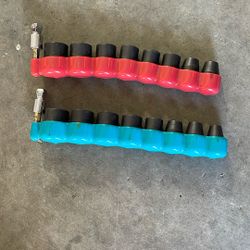 Makita 3/8 Drive 5 Point Standard And Metric Socket Sets 