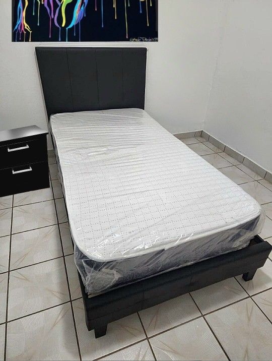 NEW TWIN MATTRESS WITH BOX SPRING ♨️ Bed frame sold separately 