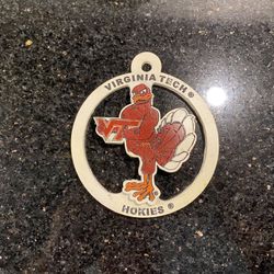 Vintage Virginia Tech Hokies Limited Edition (#104 of 10,000) Marble Ornament 4”