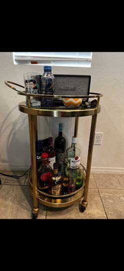 World Market bar cart