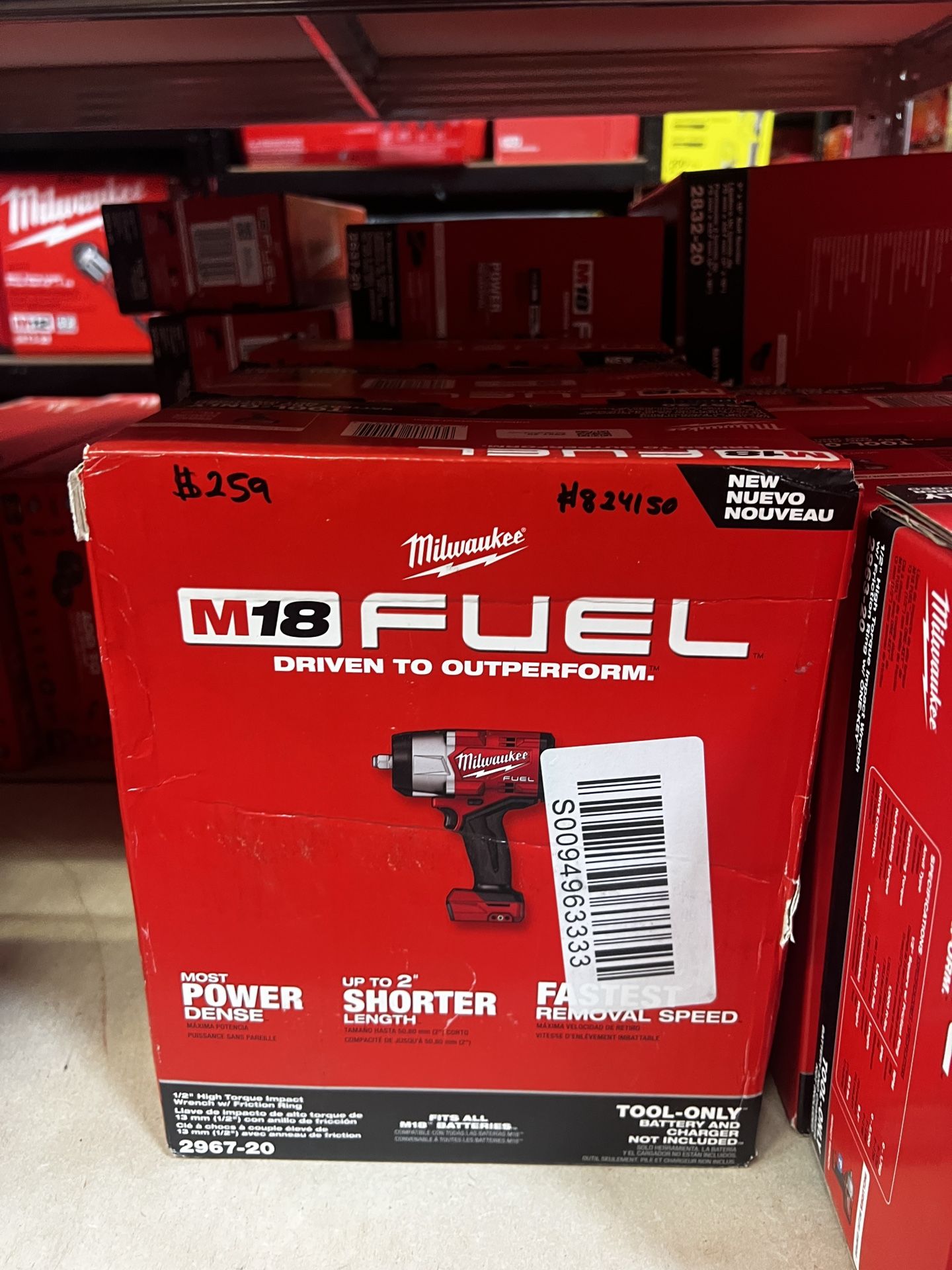 Milwaukee M18 Fuel 1/2” High Torque Impact Wrench With Friction Ring Tool Only