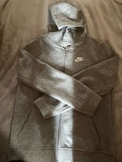 Gray Nike zip up