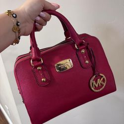 red MICHAEL KORS bag