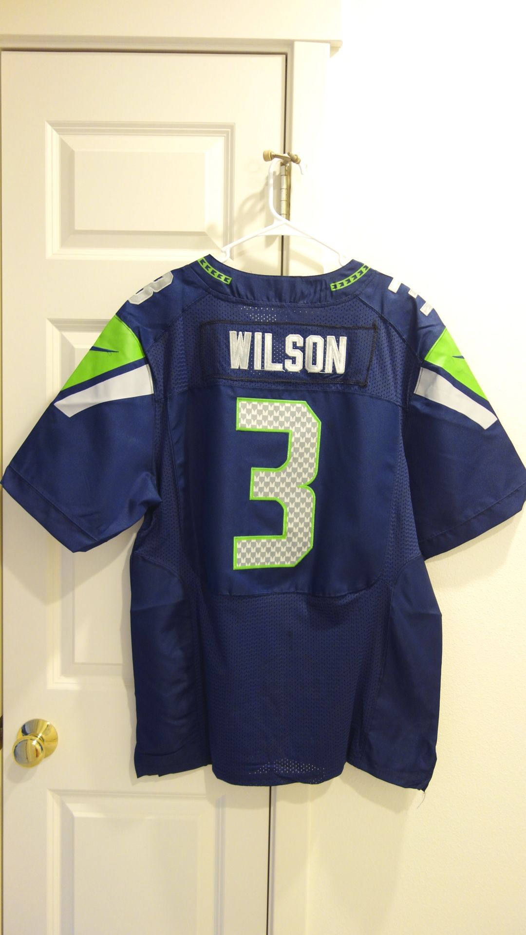 Nike Russell Wilson Seattle Seahawks #3 Grey Jersey Mens XL