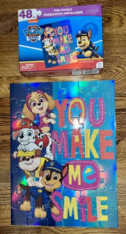 PAW Patrol You Make Me Smile 48-Piece Puzzle - COMPLETE & EXCELLENT CONDITION