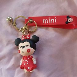 #Disney Anime Minnie Mouse Keychain 