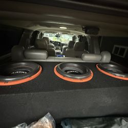 3 Deaf Bonce Avatar 12” Subs In A Custom Ported Box