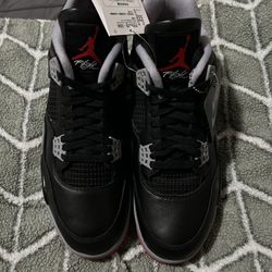 Air Jordan 4 Retro Size 11 Bred Reimagined
