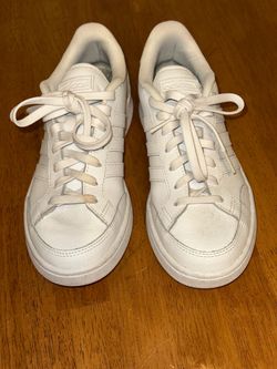 Adidas Women's Grand Court / Court Style Low-Top Sneakers - White / Yellow Heel