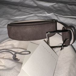 Luca Faloni Brown Suede Belt