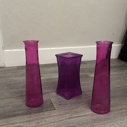 Set of Three Vases