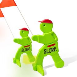 2 Slowdown Kids At Play  Visual Warning Signs 
