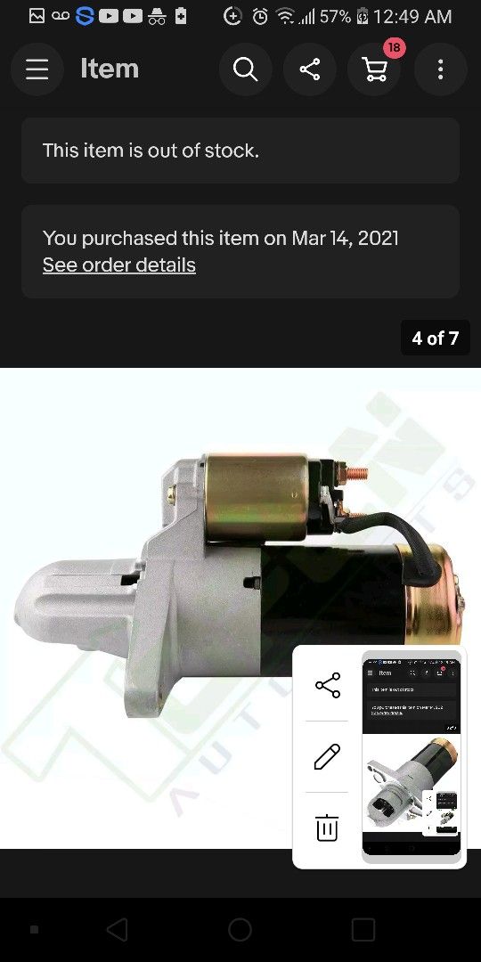 Mazda Rx8 Hi Out Put Starter 6sp