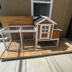 Chicken Coop /  Under Wooden Roller Tray 