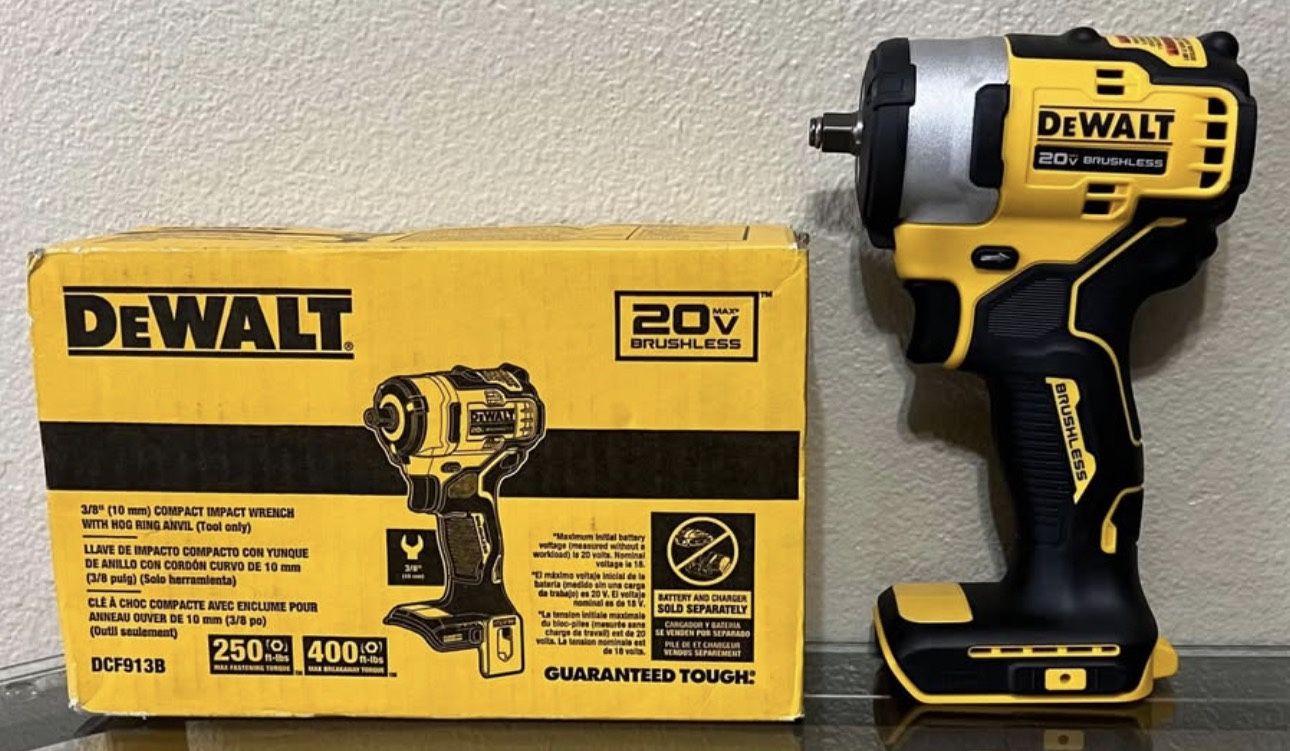 New Dewalt Impact Wrench 3/8 20/Volt. (Tool-Only)