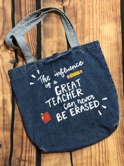 Brand new custom made jean bag