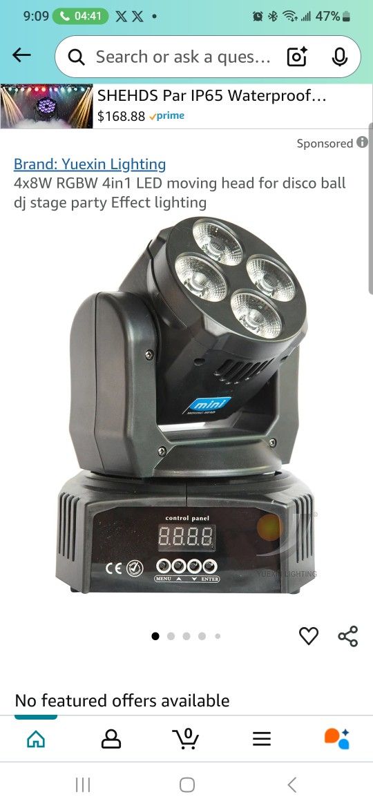 4x8W RGBW 4in1 LED moving head for disco ball dj stage party Effect lighting