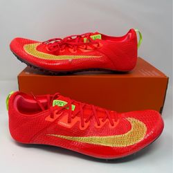 Nike Zoom Superfly Elite 2 Bright Crimson Lime Mens 11.5 Womens 13 N/L FZ9662-600