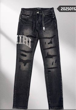 Amiri Black Varsity Jeans