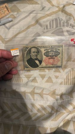 1874 $.25 Us Fractional Currency Fifth Issue