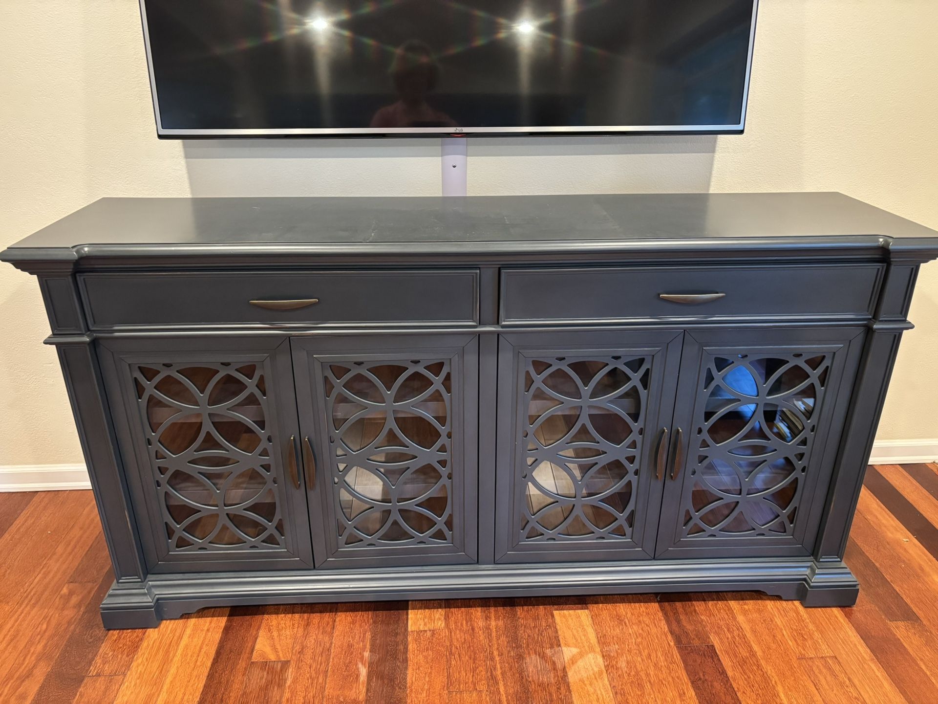 Blue console table