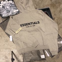Essentials Hoodie Grey (Medium)